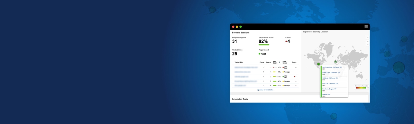 Surveillance des utilisateurs finaux par Cisco ThousandEyes