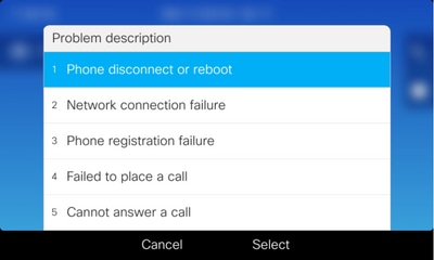 ProblemDes Phone Selected