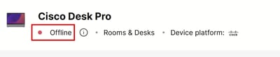 Endpoint Offline Status in Control Hub