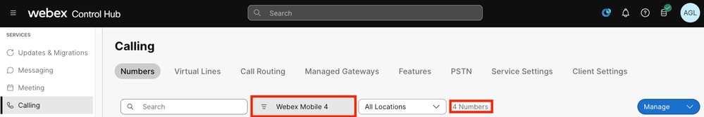 Webex Go Mobile Usage