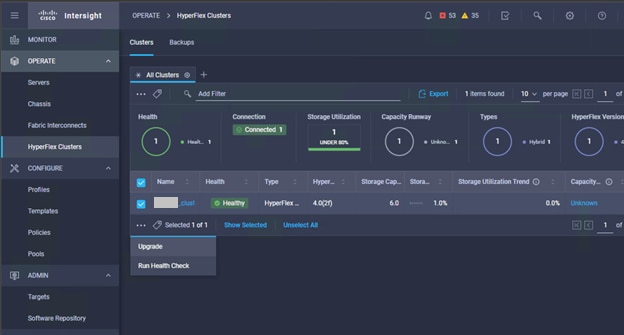 Intersight Cluster Health