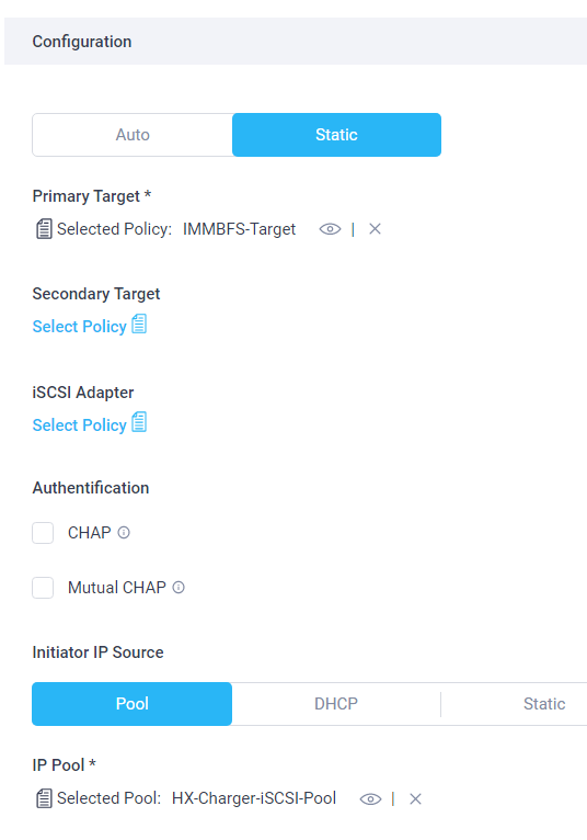 Configure IMM - Configure initiator ip source