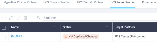 Configure IMM - Choose service profile