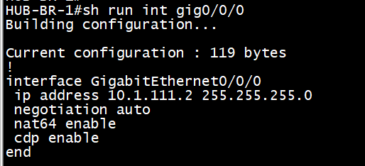 IPv4 Facing Interface