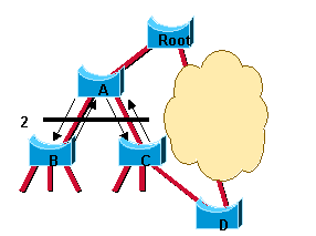 Switch A Forwarding