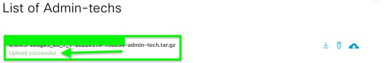 Admin-tech succesvol geüpload naar de SR