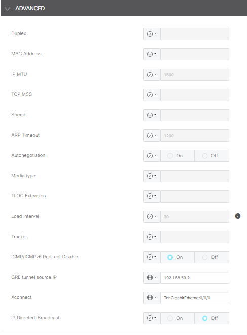 Configuration avancée