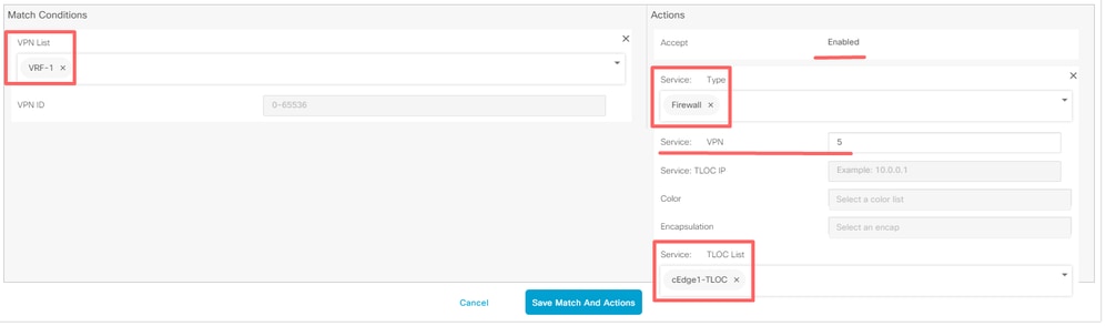 Service Chaining Sequence