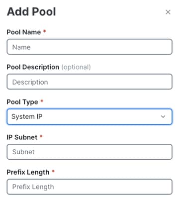 IP-Pool hinzufügen