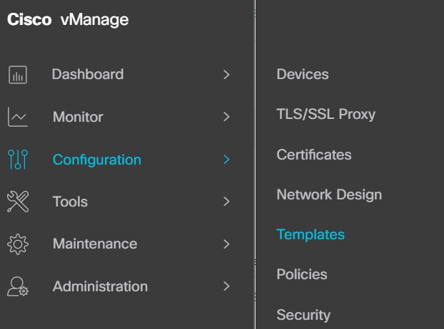 Configuration Templates Transport VPN