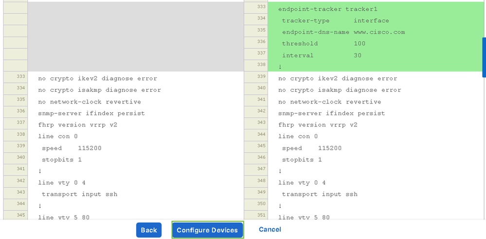 Select Configure Devices