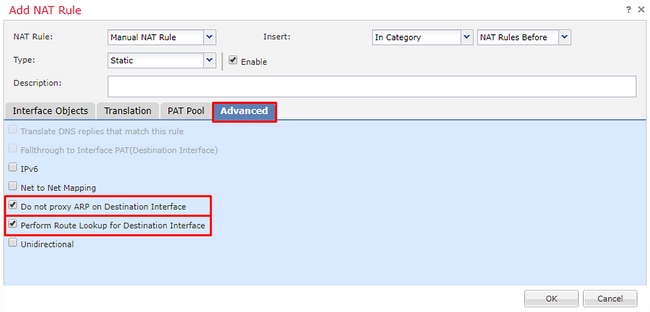 Cisco Firepower VPN Configuration - Configure NAT exemption - Enable no-proxy ARP and route lookup