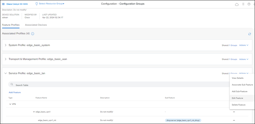 Configuration Groups 2