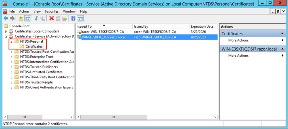 NTDS\Personal Console