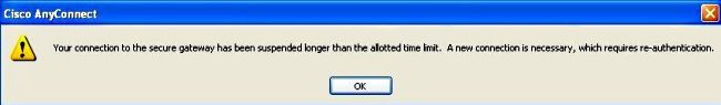 AnyConnect Reconnect Behavior - User Error message on reconnect failure