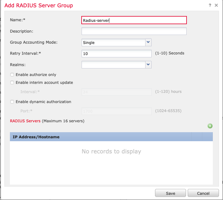 Création du serveur Radius