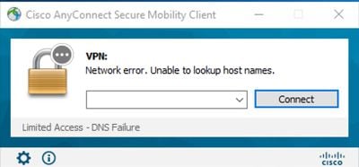 AnyConnect GUI error