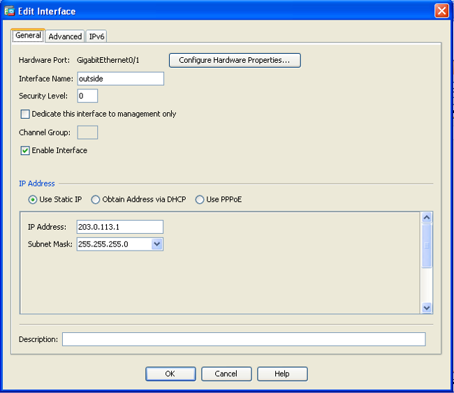 configure asa GUI display