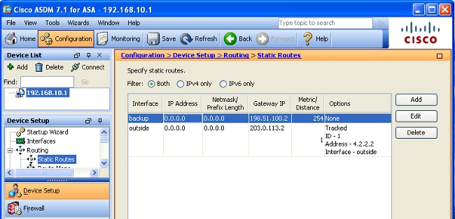 configure asa GUI display