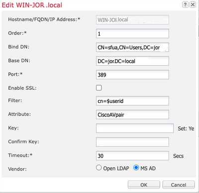 Configuración de LDAP