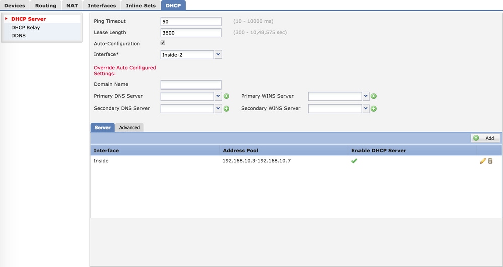 Configure DHCP Server