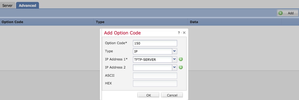 De geavanceerde parameters configureren