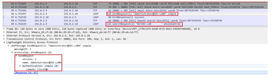 Abilita trasmissione sicura password nella configurazione di autenticazione esterna in Cisco FMC