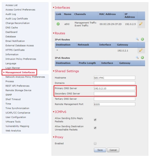 Configuratie van toegangsbeheer-interfaces in Cisco FMC