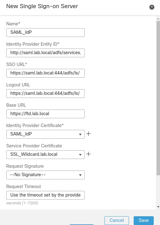 New single Sign-On Server