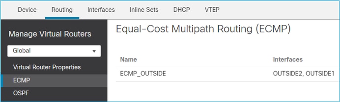 ECMP Equal-Cost Multipath 라우팅 인터페이스