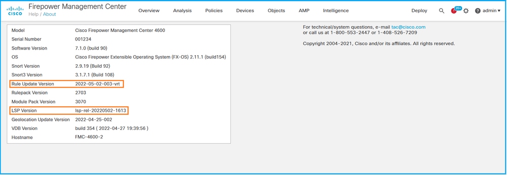 FMC Rule Update and LSP Version