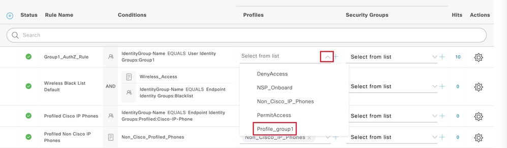 Assign Authorization Profile