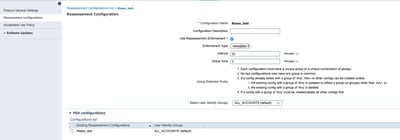 Configuración de reevaluación