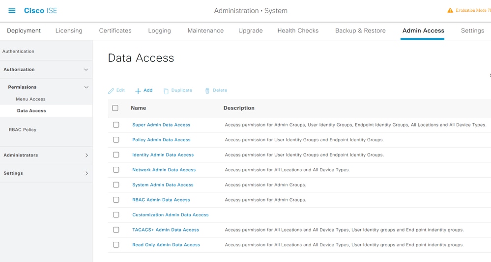 Admin Data Access