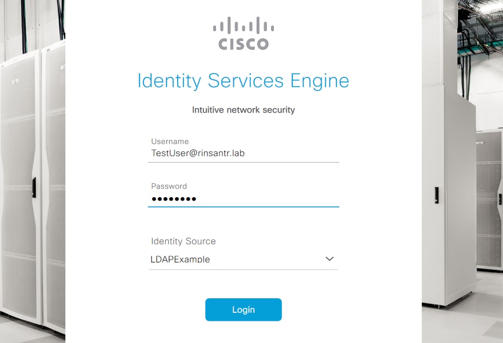 Admin Login Page External Authentication