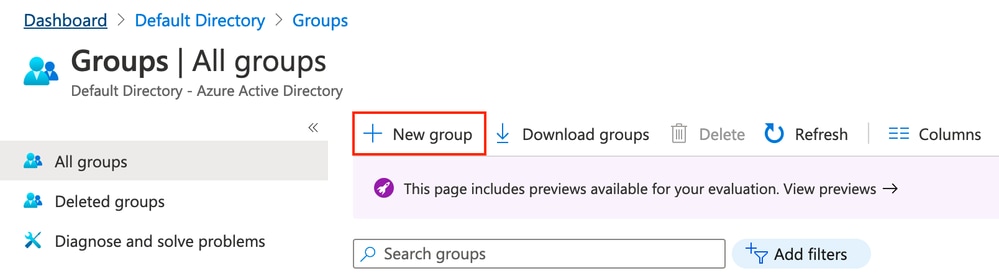 Create an Azure AD Group