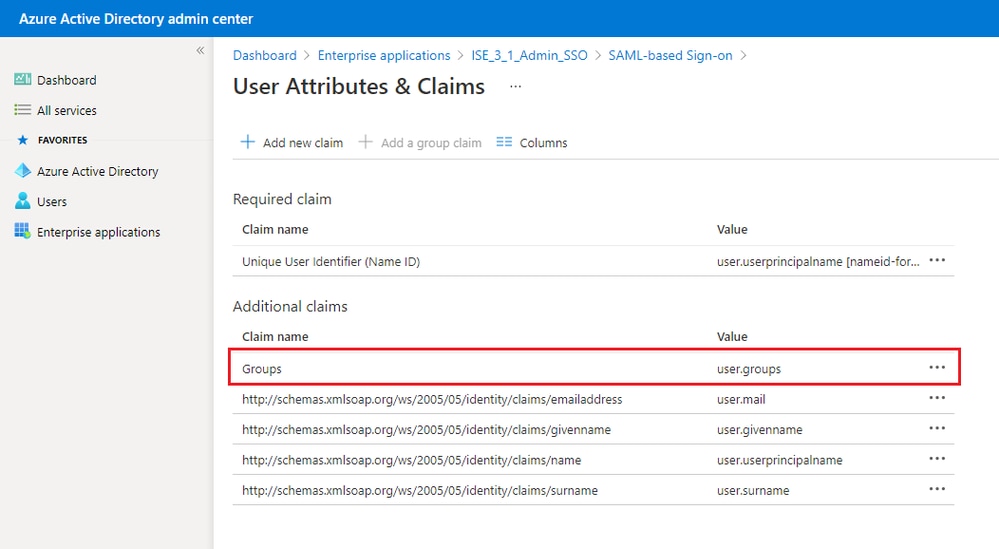 User Attributes and Claims