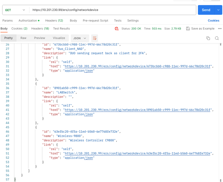 API GETの結果