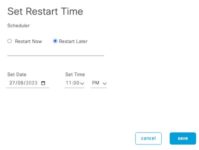 Set Restart Time