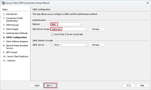 Configuración de SAML