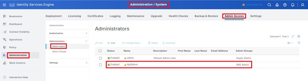 Administrador de API