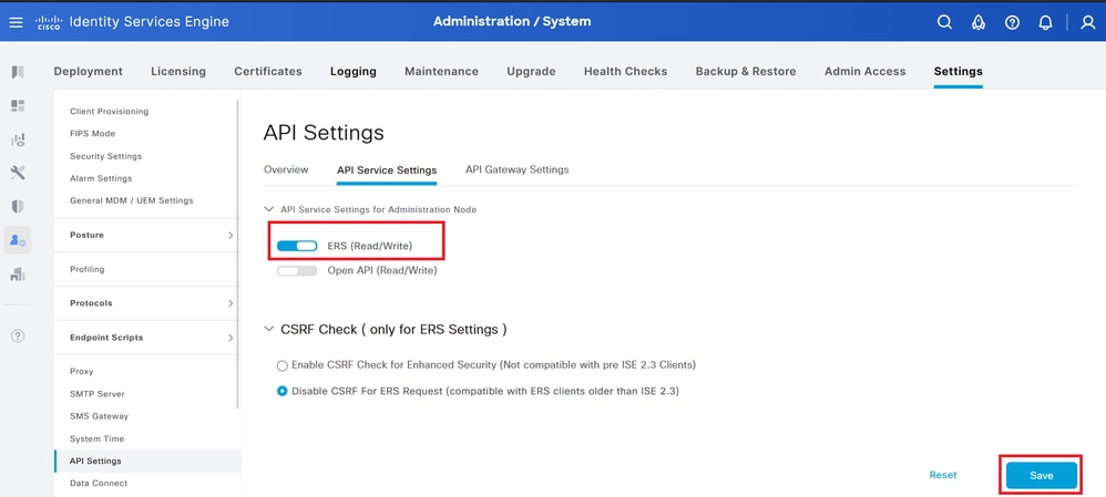 API Settings