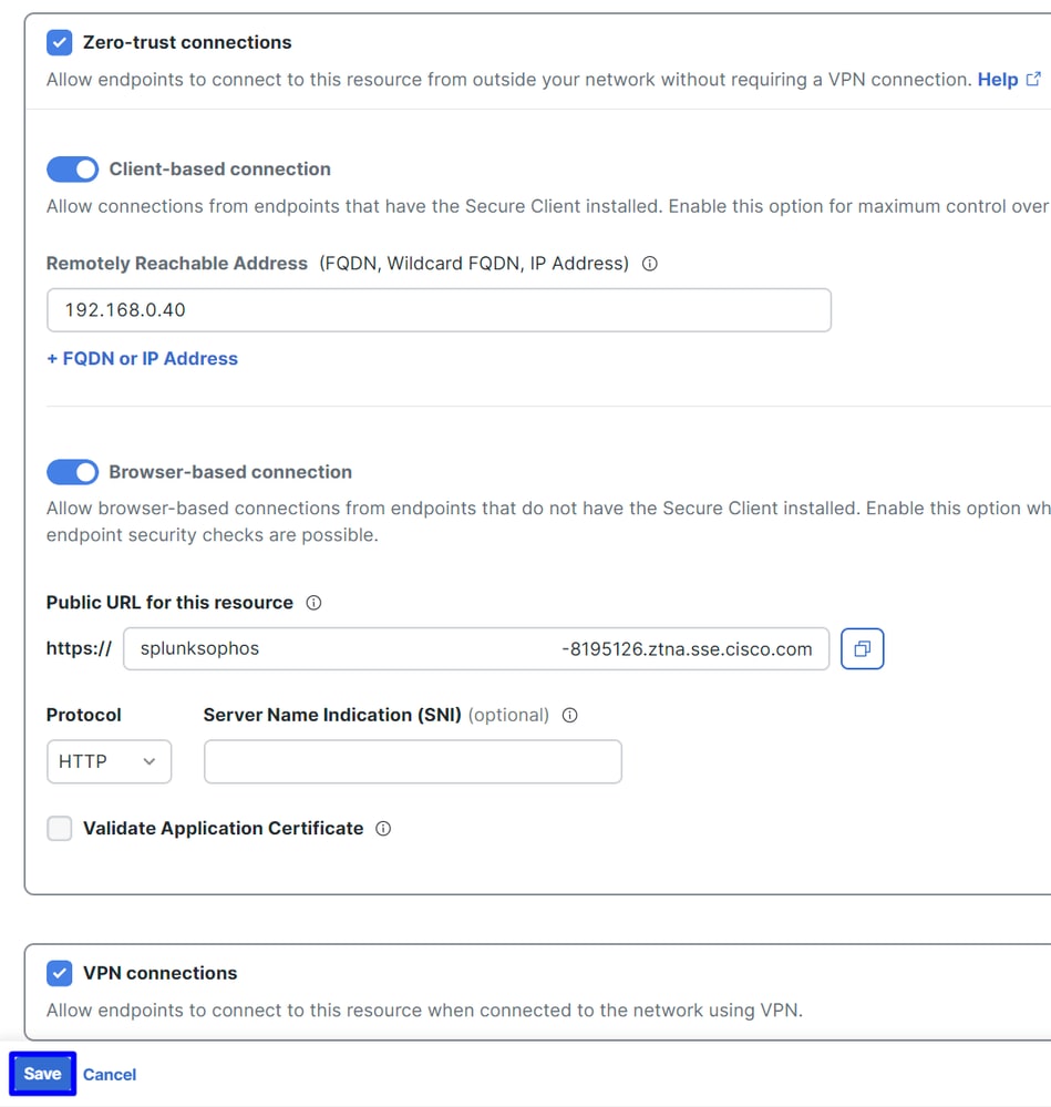 Acesso seguro - Recursos privados - Comunicações com Secure Access Cloud 2