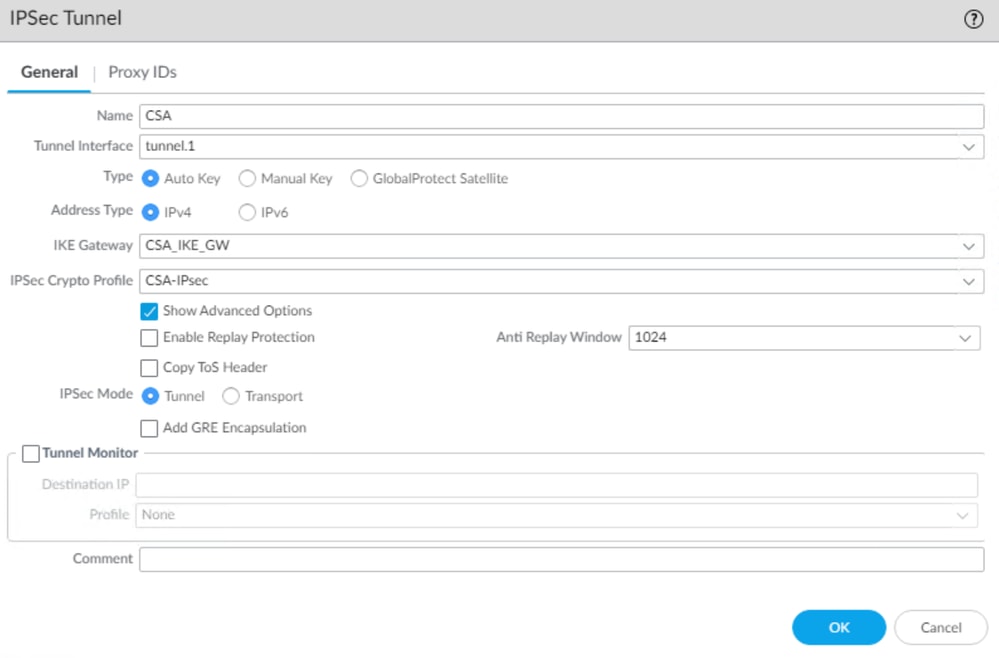 Palo Alto - IPsec隧道-配置