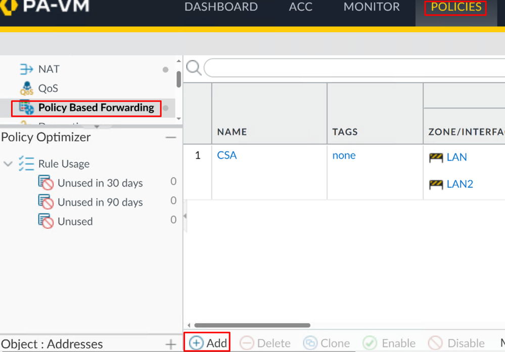 Palo Alto - Policy Based Forwarding