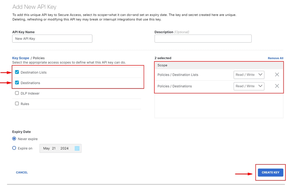 Create your API Key 4