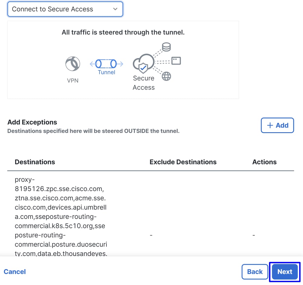 安全訪問- RA-VPN -連線到安全訪問