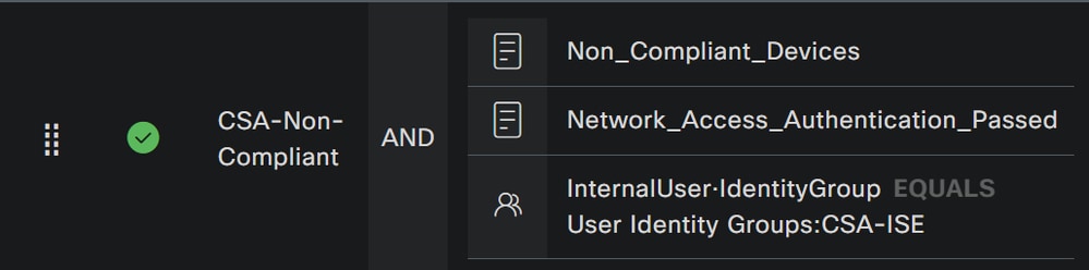 ISE - Bedingungen Studio - Nicht konform 2