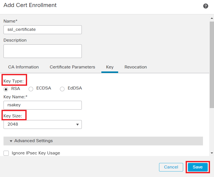 Add RSA key