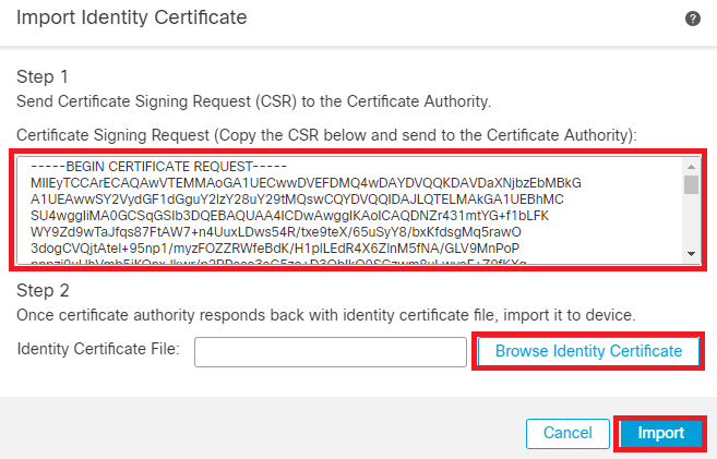 Import ID Certificate